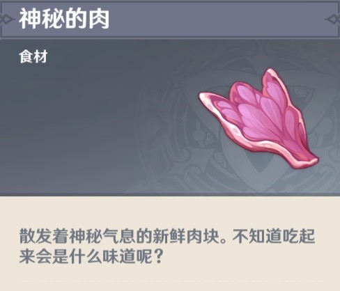 《原神》神秘的肉获取方法 神秘的肉怎么获得